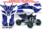 Preview: Northstar Hintergrund = Blau, Designfarbe = Schwarz für Yamaha YFZ 450R/SE 2009-2013