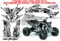 Preview: Northstar Background = White, Design color = Black for Yamaha YFZ 450R/SE 2009-2013