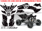 Preview: SilverStar - Reloaded Hintergrund = Schwarz, Designfarbe = Weiß für Yamaha YFZ 450R/SE 2009-2013