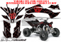 Preview: SilverStar - Reloaded Hintergrund = Schwarz, Designfarbe = Rot für Yamaha YFZ 450R/SE 2009-2013