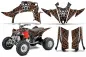 Preview: Widow Maker Background = Black, Design color = Orange for Yamaha YFZ 450R/SE 2014+