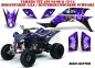 Preview: Mad-Hatter Hintergrund = Schwarz, Designfarbe = Lila für Yamaha YFZ 450 2004-2008 & 2012-2014