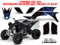 Preview: SilverStar - Reloaded Hintergrund = Schwarz, Designfarbe = Blau für Yamaha YFZ 450 2004-2008 & 2012-2014