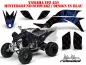 Preview: SilverStar - Reloaded Hintergrund = Schwarz, Designfarbe = Blau für Yamaha YFZ 450 2004-2008 & 2012-2014