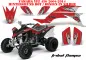 Preview: Tribal Flames Hintergrund = Rot, Designfarbe = Silber für Yamaha YFZ 450 2004-2008 & 2012-2014