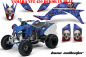 Preview: Bone Collector Blau für Yamaha YFZ 450 2004-2008 & 2012-2014