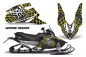 Preview: Widow Maker Hintergrund = Schwarz, Designfarbe = Gelb für Yamaha Apex 2006-2020