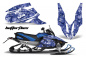 Preview: Butterfly Hintergrund = Blau, Designfarbe = Weiß für Yamaha Apex 2006-2020