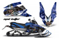 Preview: Mad-Hatter Hintergrund = Blau, Designfarbe = Schwarz für Yamaha Apex 2006-2020