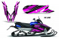 Preview: Inline Background = Black, Design color = Pink for Yamaha Apex 2011-2018