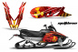 Preview: Meltdown Background = Red, Design color = Yellow for Yamaha Apex 2011-2018