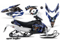 Preview: Mad-Hatter Background = Blue, Design color = Black for Yamaha Phazer RTX,GT 2007-2016