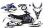 Preview: Mad-Hatter Background = Silver, Design color = Blue for Yamaha Phazer RTX,GT 2007-2016