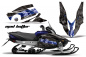 Preview: Mad-Hatter Hintergrund = Schwarz, Designfarbe = Blau für Yamaha Vector RS 2012-2016