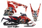 Preview: Mad-Hatter Background = Red, Design color = Silver for Yamaha Viper SR/SRT/RTX/SE 2014-2016