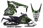 Preview: Widow Maker Background = Black, Design color = Green for Yamaha Viper SR/SRT/RTX/SE 2014-2016