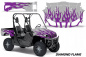 Preview: Diamond Flames Background = Silver, Design color = Purple for Yamaha Rhino 700/660/450