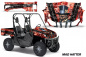 Preview: Mad-Hatter Background = Red, Design color = Black for Yamaha Rhino 700/660/450
