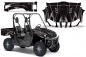Preview: Tribal Flames Background = Black, Design color = Black for Yamaha Rhino 700/660/450