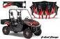 Preview: Tribal Flames Background = Black, Design color = Red for Yamaha Rhino 700/660/450