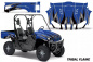 Preview: Tribal Flames Background = Blue, Design color = Black for Yamaha Rhino 700/660/450