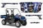 Preview: Mad-Hatter Background = Blue, Design color = Silver for Yamaha Rhino 700/660/450