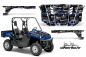 Preview: SilverStar - Silverhaze Background = Black, Design color = Blue for Yamaha Rhino 700/660/450