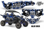 Preview: Killer Circus Background = Silver, Design color = Blue for Yamaha YXZ 1000R