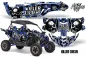 Preview: Killer Circus Background = Silver, Design color = Blue for Yamaha YXZ 1000R