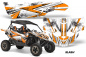 Preview: Slash Background = White, Design color = Orange for Yamaha YXZ 1000R