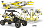 Preview: Slash Background = White, Design color = Yellow for Yamaha YXZ 1000R