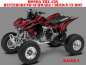 Preview: Racer-X Background = Black, Design color = Red for Honda TRX 450R 2004-2016