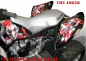 Preview: Joker Background Black, Joker color Red-White for Polaris Outlaw 450/500/525 2006-2008
