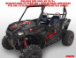 Preview: Joker Hintergrund Schwarz, Jokerfarbe Rot-Weiß für Polaris RZR 900S/1000S 2 Türer 2015-2020