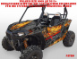 Preview: Nitro Schwarz, Feuerfarbe = Natürlich für Polaris RZR 900S/1000S 2 Türer 2015-2020