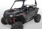 Preview: War Machine Hintergrund = Schwarz, Designfarbe = Grau für Polaris RZR 900S/1000S 2 Türer 2015-2020
