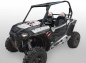 Preview: War Machine Hintergrund = Silber, Designfarbe = Schwarz für Polaris RZR 900S/1000S 2 Türer 2015-2020