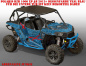 Preview: Adrenaline Junkie Teal Blau für Polaris RZR 1000 XP/Turbo 2 Türer 2013-2018
