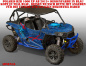Preview: Arsenal Blau, Schädel in Teal Blau für Polaris RZR 1000 XP/Turbo 2 Türer 2013-2018