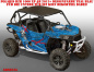 Preview: Arsenal Teal Blau für Polaris RZR 1000 XP/Turbo 2 Türer 2013-2018