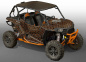 Preview: Invision Plaid Schwarz-Orange für Polaris RZR 1000 XP/Turbo 2 Türer 2013-2018