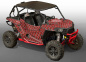 Preview: Invision Plaid Rot für Polaris RZR 1000 XP/Turbo 2 Türer 2013-2018