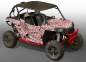 Preview: Invision Plaid Weiß-Rot für Polaris RZR 1000 XP/Turbo 2 Türer 2013-2018