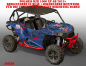 Preview: Joker Hintergrund Blau, Jokerfarbe Rot-Weiß für Polaris RZR 1000 XP/Turbo 2 Türer 2013-2018