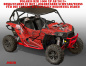 Preview: Joker Hintergrund Rot, Jokerfarbe Schwarz-Weiß für Polaris RZR 1000 XP/Turbo 2 Türer 2013-2018