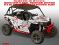 Preview: Joker Hintergrund Weiß, Jokerfarbe Rot-Weiß für Polaris RZR 1000 XP/Turbo 2 Türer 2013-2018