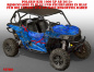 Preview: Nitro Blau, Feuerfarbe = Dekorfarbe für Polaris RZR 1000 XP/Turbo 2 Türer 2013-2018