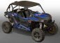 Preview: War Machine Hintergrund = Blau, Designfarbe = Schwarz für Polaris RZR 1000 XP/Turbo 2 Türer 2013-2018