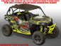 Preview: Zombie Outlaw Splatter Turbo Grün für Polaris RZR 1000 XP/Turbo 2 Türer 2013-2018