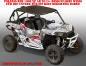 Preview: Zombie Outlaw Splatter Weiß für Polaris RZR 1000 XP/Turbo 2 Türer 2013-2018